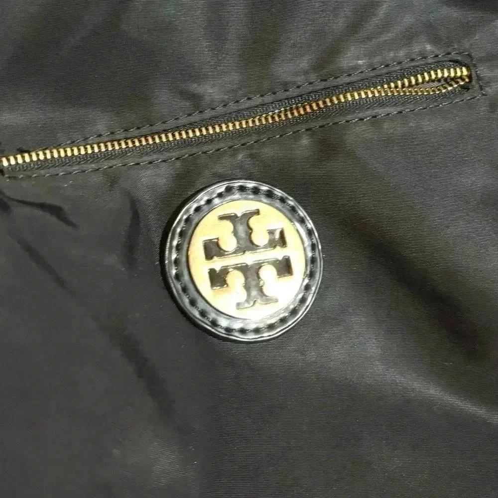 COPY - Tory Burch black nylon tote handbag